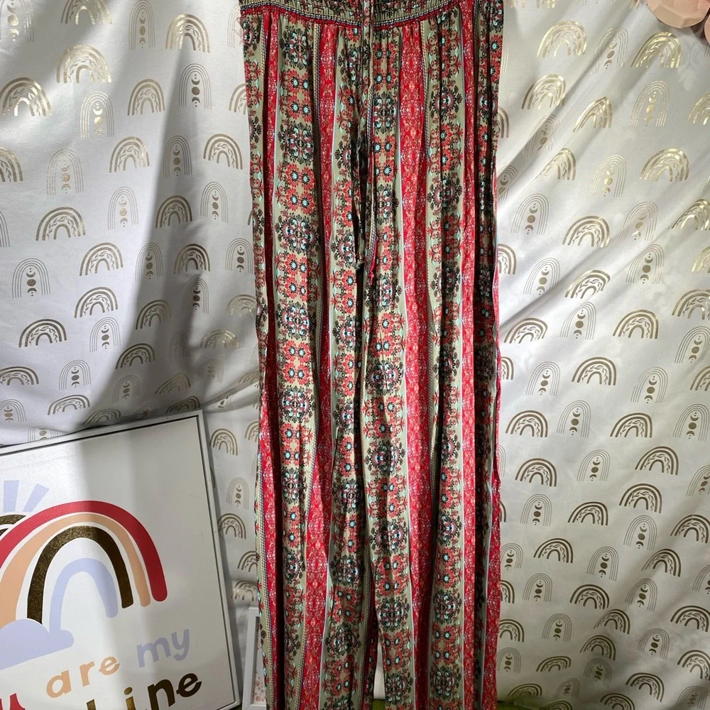 Love 83 Multicolor Wide-Leg Pants - Picture 2 of 10